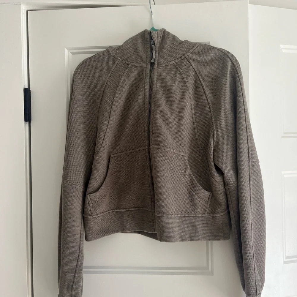 lululemon Scuba waffle Mid Rise Wide-Leg Pant & Jacket - Picture 7 of 16